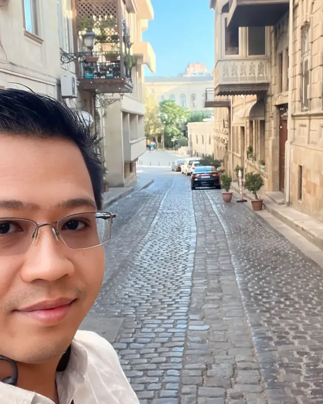 Old town cobblestone streets, Baku