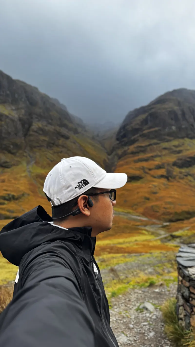 Scottish Highlands autumn valley